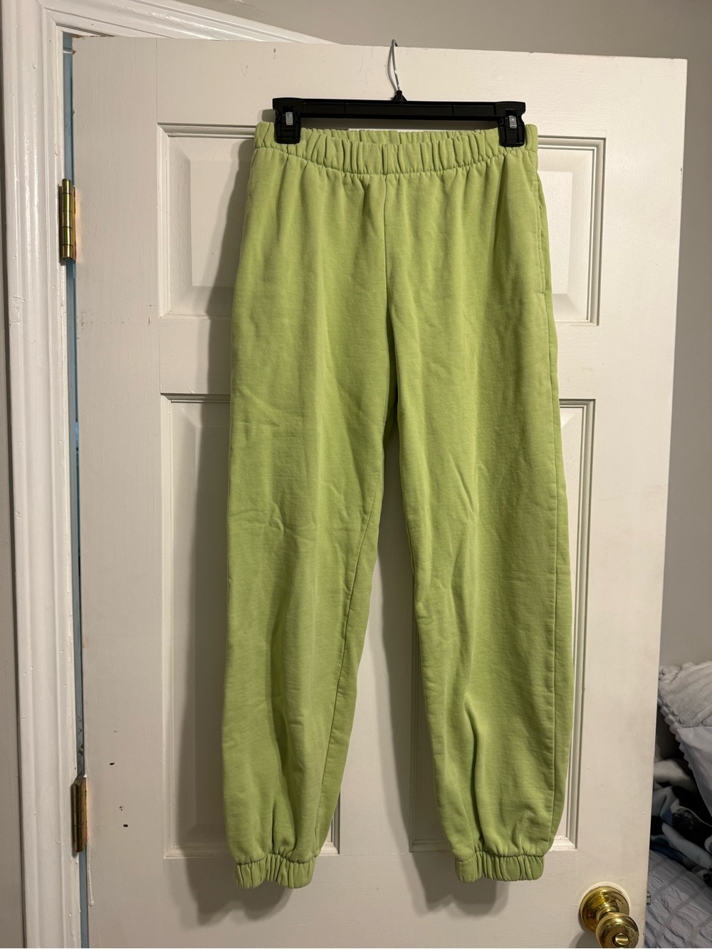 Brandy Melville Lime Green Sweat Joggers. One size fits most